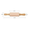 thumbnail image 2 of Rolling Pin,9 Inch Rolling Pin Wooden Handle Rolling Pin For Kids Dough Rollers For Baking Home Kitchen, 2 of 7