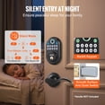 thumbnail image 6 of VEVOR Fingerprint Door Lock, with Fingerprint/Keypad Code/Key, One-Time and Anti-Peeking Password,Silent Mode,Constant Unlock Mode,Aluminum Alloy Panel,Electronic Keypad Deadbolt for Entry Doors, 6 of 9