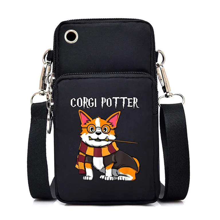 Corgi Crossbody Boho Bag - Cartoon Corgi Crossbody Boho Bag - Cartoon