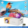 thumbnail image 2 of Mini Android LED Projector, 1080P Supported Portable Outdoor Movie Projector With Bluetooth, 300" Display, 400-600 Lumens, Built-in Speaker For Home Theater, Camping, Backyard, Office Presentations, 2 of 9