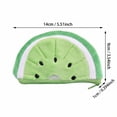 thumbnail image 3 of Willtoo Change Purse, Cute Plush Watermelon Shape Coin Purse with Keychain for Women, Soft Wallet with Zipper Keychain(Green), 3 of 5