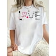 thumbnail image 1 of Camiseta informal de cuello redondo para mujer con estampado geométrico de enfermera, tejido de punto de algodón, elasticidad media, ideal para todas las estaciones, ideal para deportes de ocio., 1 of 7