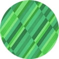 thumbnail image 1 of Ahgly Company Machine Washable Indoor Square Transitional Neon Green Area Rugs, 3' Square, 1 of 7