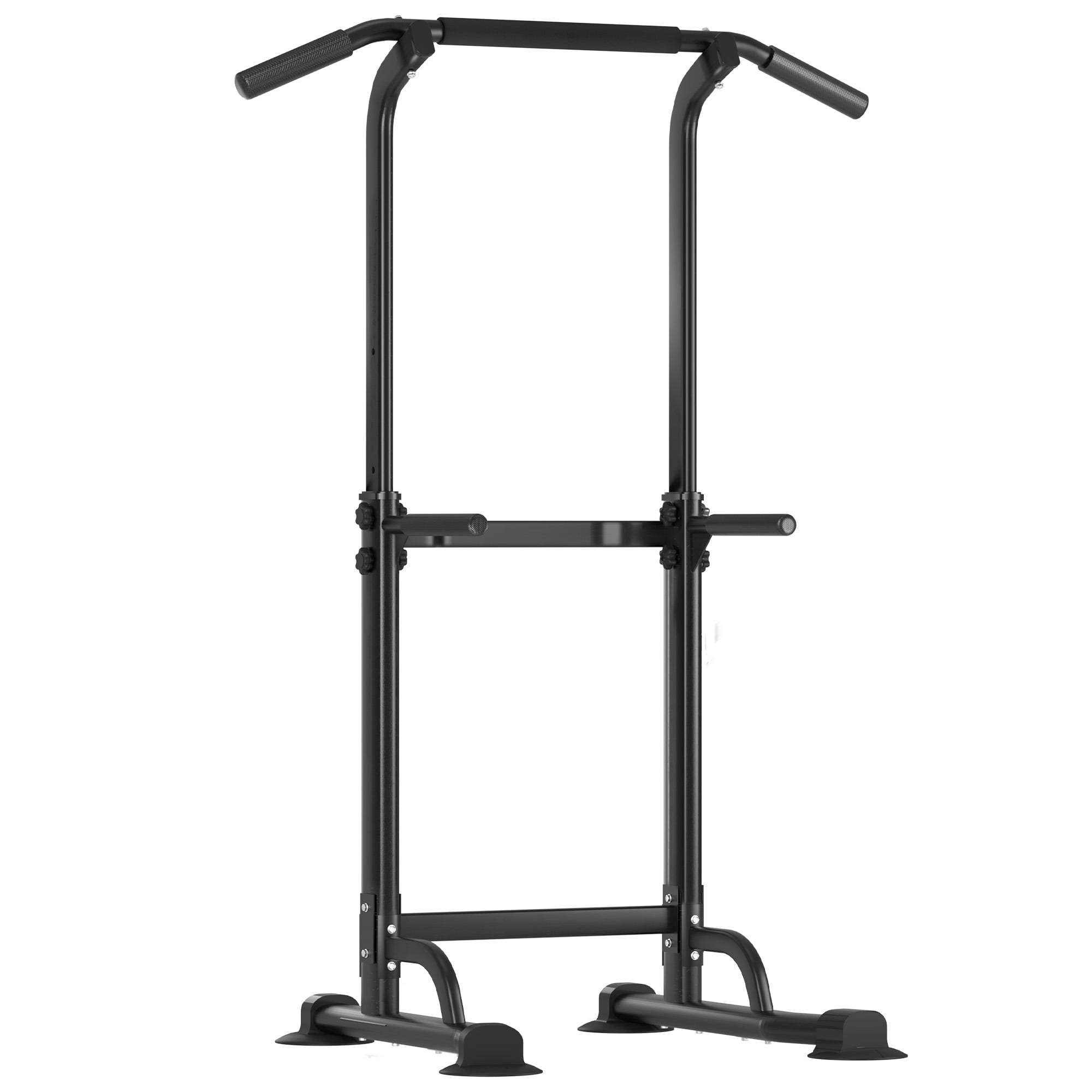 Aukfa Power Tower Pull Up & Dip Station - Multifunctional Home Gym Strength Training Equipment 300 LBS Capacity,Black