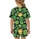 thumbnail image 4 of V Cuello Manga Larga Casual Impresa Blusa Y Pantalones Cortos para Niñas, Moda de San Patricio Día con Pantalones Cortos de Bolsillo, 4 of 7