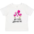 thumbnail image 3 of Inktastic My Titi Loves Me with Two Flamingos Boys or Girls Baby T-Shirt, 3 of 5