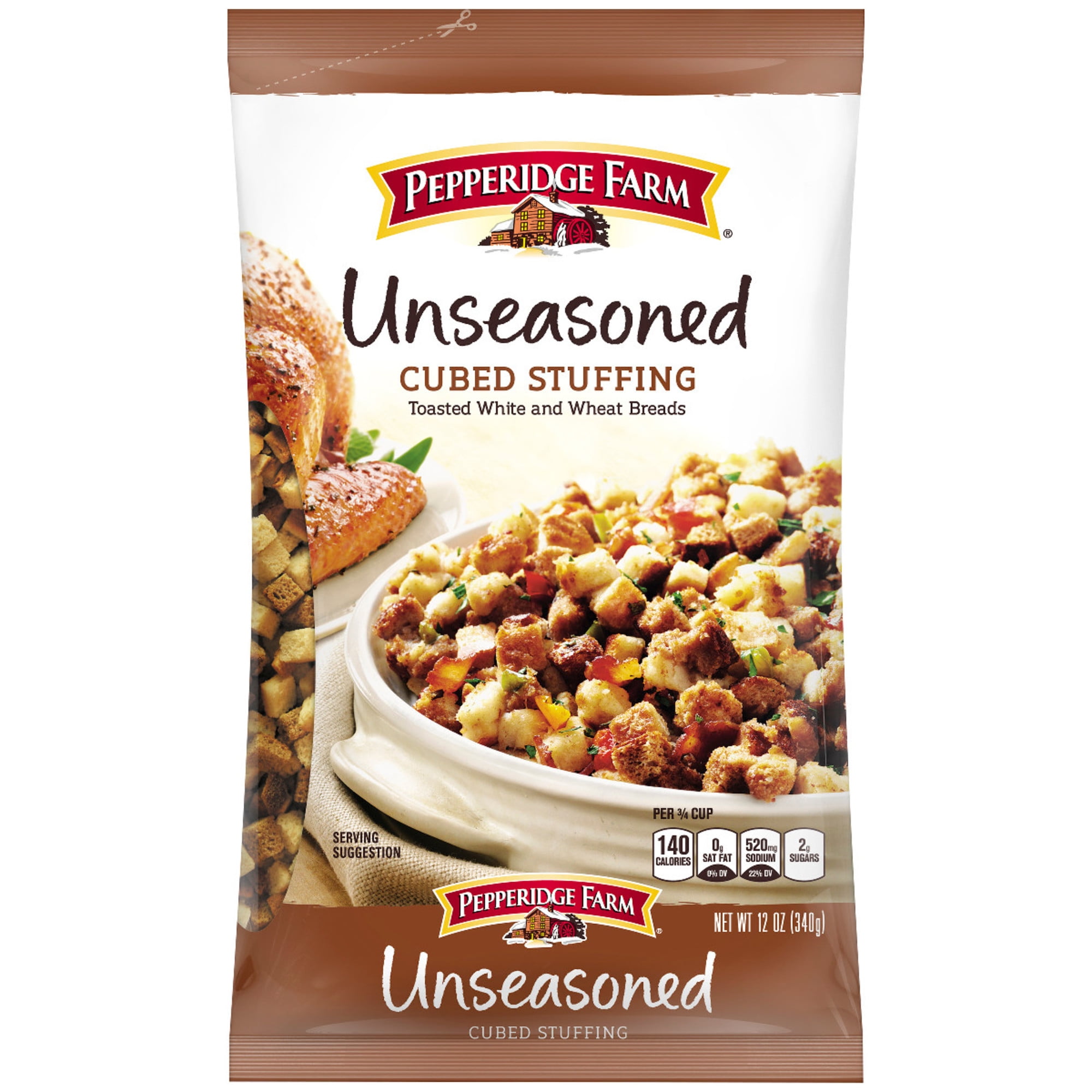 Pepperidge Farm Unseasoned Cubed Stuffing, 12 oz. Bag