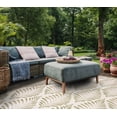thumbnail image 4 of SAFAVIEH Courtyard Asher Geometric Indoor/Outdoor Area Rug, 5'3" x 7'7", Beige/Green, 4 of 10