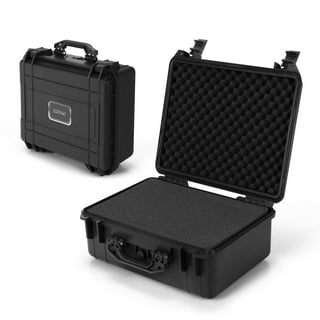 CASEMATIX 14 Locking Storage Box with Customizable Foam - Aluminum Frame  Lock Boxes for Personal Items with Two Keys for Tools, Electronics and More