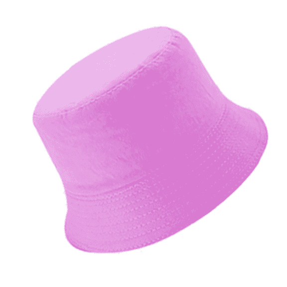 TELOLY Sun Hat Solid Color Cotton for All Seasons Bucket Hats for Woman Simple and Versatile Short Brim Hat Mens Hat,Pink
