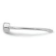 thumbnail image 5 of Auriga Fine Jewelry 925 Sterling Silver Rhodium Plated Polished Cubic Zirconia Circle Ring Size 7 for Women, 5 of 6