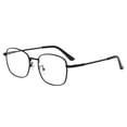 thumbnail image 4 of Gafas de metal anti-azul de estilo coreano que cambian de color, gafas para hombres y mujeres, gafas retro, un espejo, de doble uso, 4 of 6