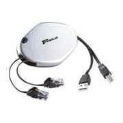 Targus 3-in-1 Retractable Phone, Ethernet, and USB Cable Device ACC80US