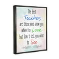 thumbnail image 3 of Stupell The Best Teachers Pastel Phrase Inspirational Painting Black Floater Framed Art Print Wall Art, 3 of 6