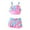 PK2, variant on Hiijoy Toddler Girls Swimsuit Cute Ruffle Bikini Top and Skirt Bathing Suit, 2-Piece