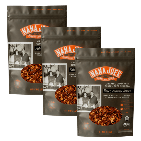 Nana Joes Granola Organic Paleo Series, Dark Chocolate, Coconut & Almond Butter, Handmade, Gluten-Free, Vegan & Healthy Superfood
