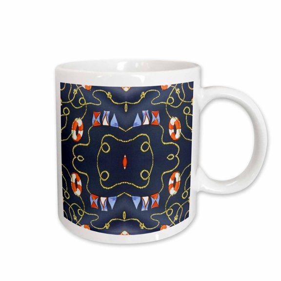 3drose, Nautical Lifesavers, 15oz Mug