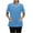 Light Blue, variant on Hvyesh Womens Scrubs Tops 2025 Short Sleeve V Neck Tunic Nursing Working Uniform Slim Fit Button Downs Scrubs Tops