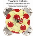 thumbnail image 3 of muroi Fruits Cherry Design Round Elastic Tablecloth Outdoor Table Cloth Fitted Tables Cover for Picnic Patio Dining Party Indoor 36" - 42", 3 of 6