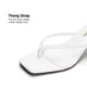 thumbnail image 4 of Sandalia DREAM PAIRS Tacones Kitten Blancos Tacones Bajos de 5 cm, 4 of 8