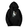 thumbnail image 3 of Ghost Print Hoodies for Womens Thermal Polar Soft Fleece Sweatshirt Long Sleeve Blouses Fall Winter Outfits Clothes with Pockets, 3 of 4