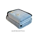 thumbnail image 3 of Xaoshaoyi Soft Fleece Throw Blanket, No Shed No Pilling Luxury Plush Cozy Lightweight Blanket for Bed, Cozy Flannel Blanket - High-Density Plush For Ultimate Comfort, Blue, 3 of 8