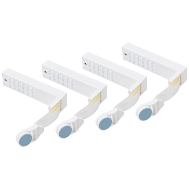 4pcs Triángulo en ángulo Sábana de cama Soporte de colchón Pinzas Azul Sunnimix sujetador de sábana