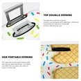 thumbnail image 6 of Wukai White Ice Cream Elastic Luggage Cover: Personalized Protection for Your Suitcase - Fits 19~29-inch, Washable & Durable Travel Companion-Medium, 6 of 8