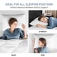 thumbnail image 5 of Juego de 2 Almohadas Downluxe Estándar 51x66 cm Soporte Suave, 5 of 6