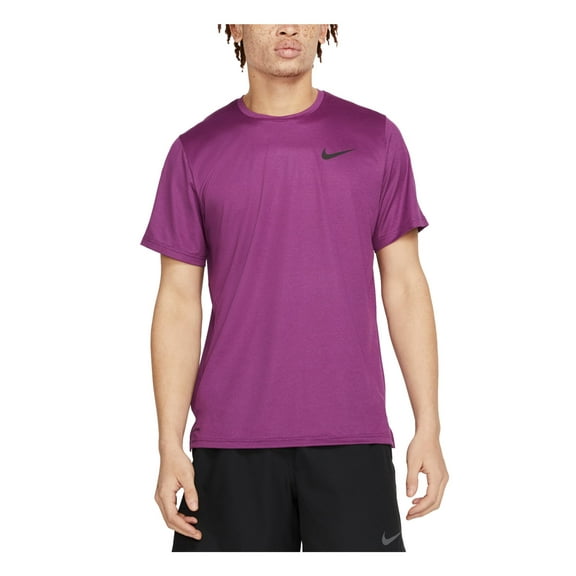 NIKE PRO Mens Hyperdry Purple Logo Graphic Moisture Wicking T-Shirt S