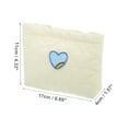 thumbnail image 2 of 1 Pc Bolsa de Maquillaje en Forma de Corazón para Mujeres, Duradera, Ideal para Vacaciones, Camping, Gimnasio y Viajes, Color Beige, Poliéster, 2 of 3
