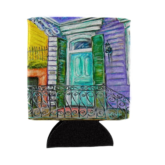 Carolines Treasures MW1354CC The House Next Door Can or Bottle Hugger  Can Hugger multicolor