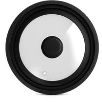 Large Silicone & Glass Universal Lid (10.5 to 12 Inches) - BPA-Free Silicone Lid with Stay Cool Handle & Tempered Glass Top - Dishwasher Safe - Universal Lid for Pots, Pans, Skillets, Cast Iron