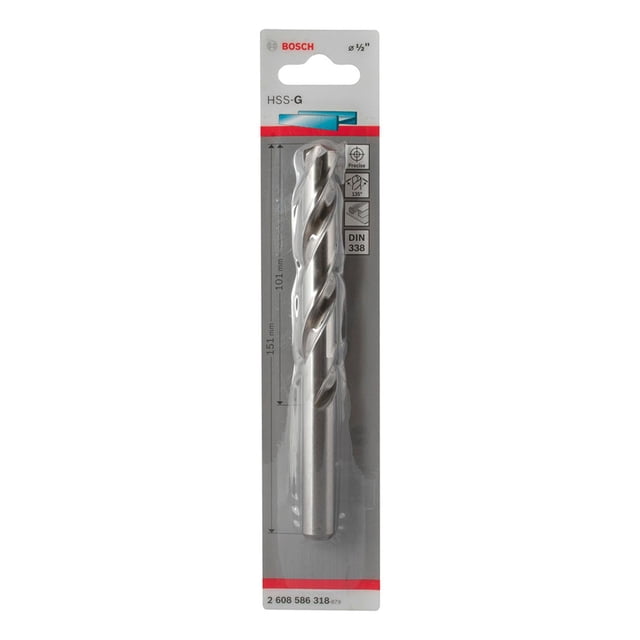Broca Para Metal Bosch Hss-G 1/2"