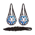 thumbnail image 3 of 3 Pcs Sac Volleyball Basketball Soccer Soccer Filet de Rangement Sac Ballon Transport Maille pour Ballon Simple (Noir), 3 of 7