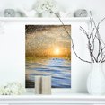 thumbnail image 1 of Nuages avec Réflexion dans l'Eau - Impression sur Toile Photo de Bord de Mer, 1 of 3