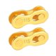 thumbnail image 2 of Ciclismo 2 uds conector de enlace de cadena de bicicleta hebillas de botones mágicos (11 velocidades) (oro) Likrtyny Para estrenar, 2 of 6