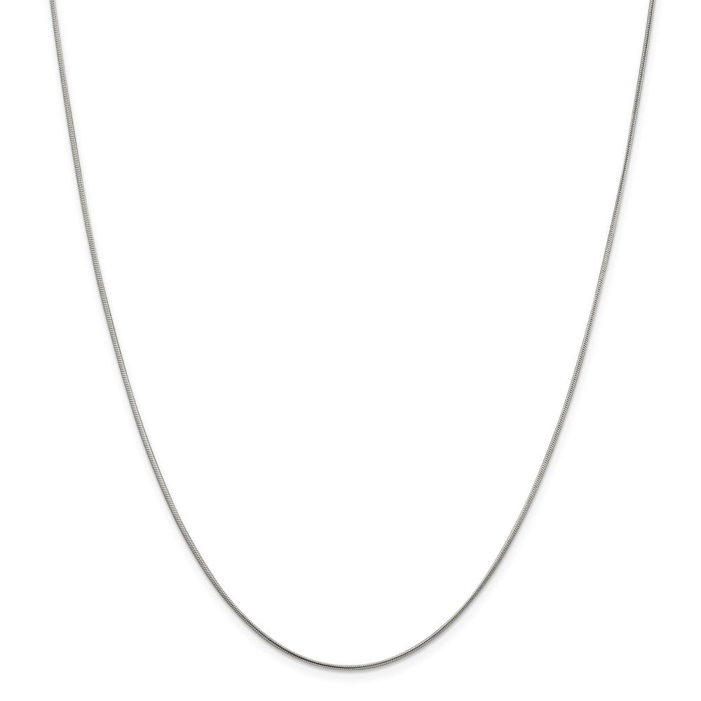925 Sterling Silver 1mm Snake Chain; 14 