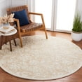 thumbnail image 2 of SAFAVIEH Metro Elvina Floral Area Rug, Gold/Ivory, 6' x 6' Round, 2 of 8