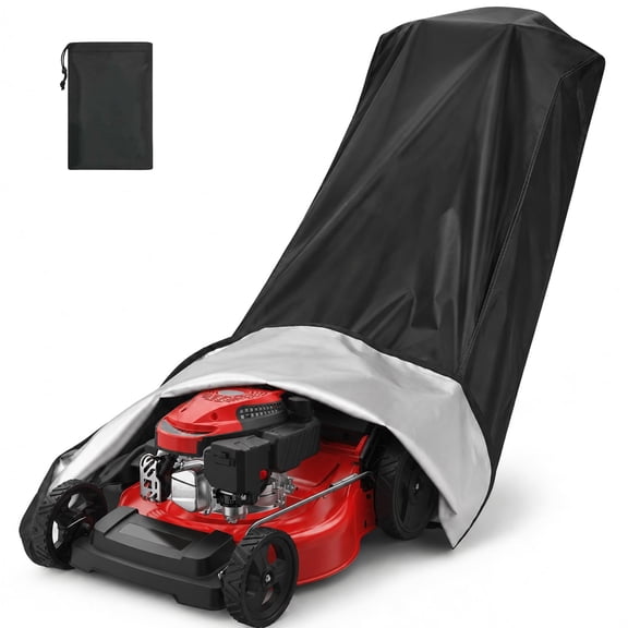 FFORCE Push Lawn Mower Cover, 420D Waterproof Universal Fit up to 25×76 in, with Storage Bag