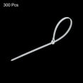 thumbnail image 3 of Unique Bargains 12 Inch  Releasable Cable Ties Adjustable Zip Ties Removable Indoor Outdoor Tie Wraps White 300Pcs, 3 of 6