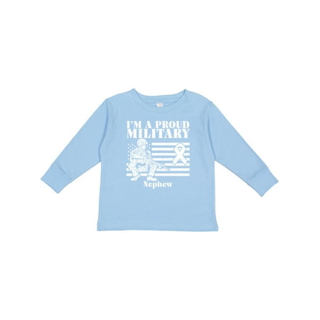 

Inktastic Proud Military Nephew Red Friday Boys Long Sleeve Toddler T-Shirt