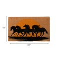 thumbnail image 3 of Coir Door Mat Horses Running In The Sunset, 3 of 3