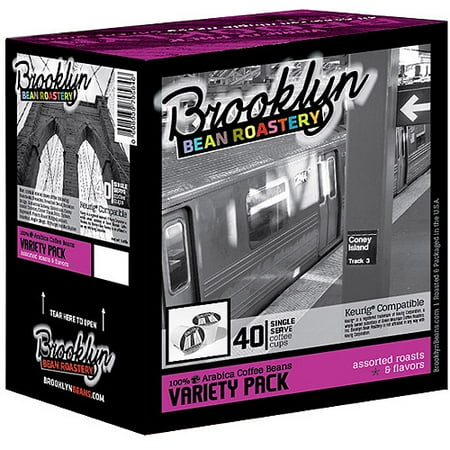 - Brooklyn Bean Roastery Variety Pack Single Serve Coffee Cups, 40 count