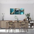 thumbnail image 4 of Erosebridal Cute Sloth Paintings Wall Decor Framed, Ocean Sea Marine Themed Wall Decorations for Living Room, 4 of 5