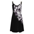 thumbnail image 3 of Ketyyh-chn99 Robe Femme Robe d'Été Col en V Manches Courtes Robe de Soirée Élégante Robe Maxi de Fête Robe de Fête Noir,m, 3 of 3