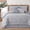 Grey, variant on LANCO MODERN LIFESTYLE 7 Piece Comforter Set, King, Grey, Geometric Abstract Linear Textured Plaid, All Seasons Bedding Set Includes Bed Skirt, Pillow Shams & Decorative Pillows