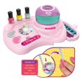 Nail Polish Kit Gift Set for Kids Girls Ages 6-12, Nail Art Studio for Girls Kids Nail Art Salon Set with Nail Dryer Nail Polish Glitter Gems Manicure Salon Gift for Sleepover Birthday Christmas