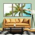 thumbnail image 3 of IDEA4WALL 3 Piece Canvas Wall Art Tropical Palm Trees Canvas Prints Framed Wall Art Decor, 3 of 4