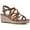 Dark Tan, variant on White Mountain Womens Swayze Gladiator Square Open Toe Espadrilles